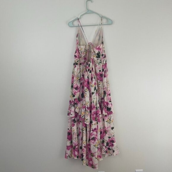 Abercrombie & Fitch Floral Tiered Ruffle Maxi Dress Size XL - Picture 2 of 7